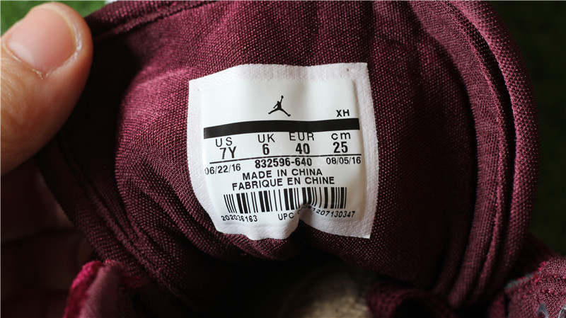 Authentic Air Jordan 1 Velvet Night Maroon